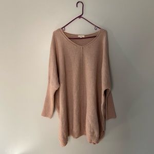 Easel, size large, mauve colored women’s sweater dress